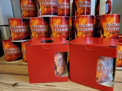 Vorschaubild: Feuerwehrtassen Rot