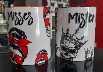 Vorschaubild: Keramiktasse Rot und Schwarz
