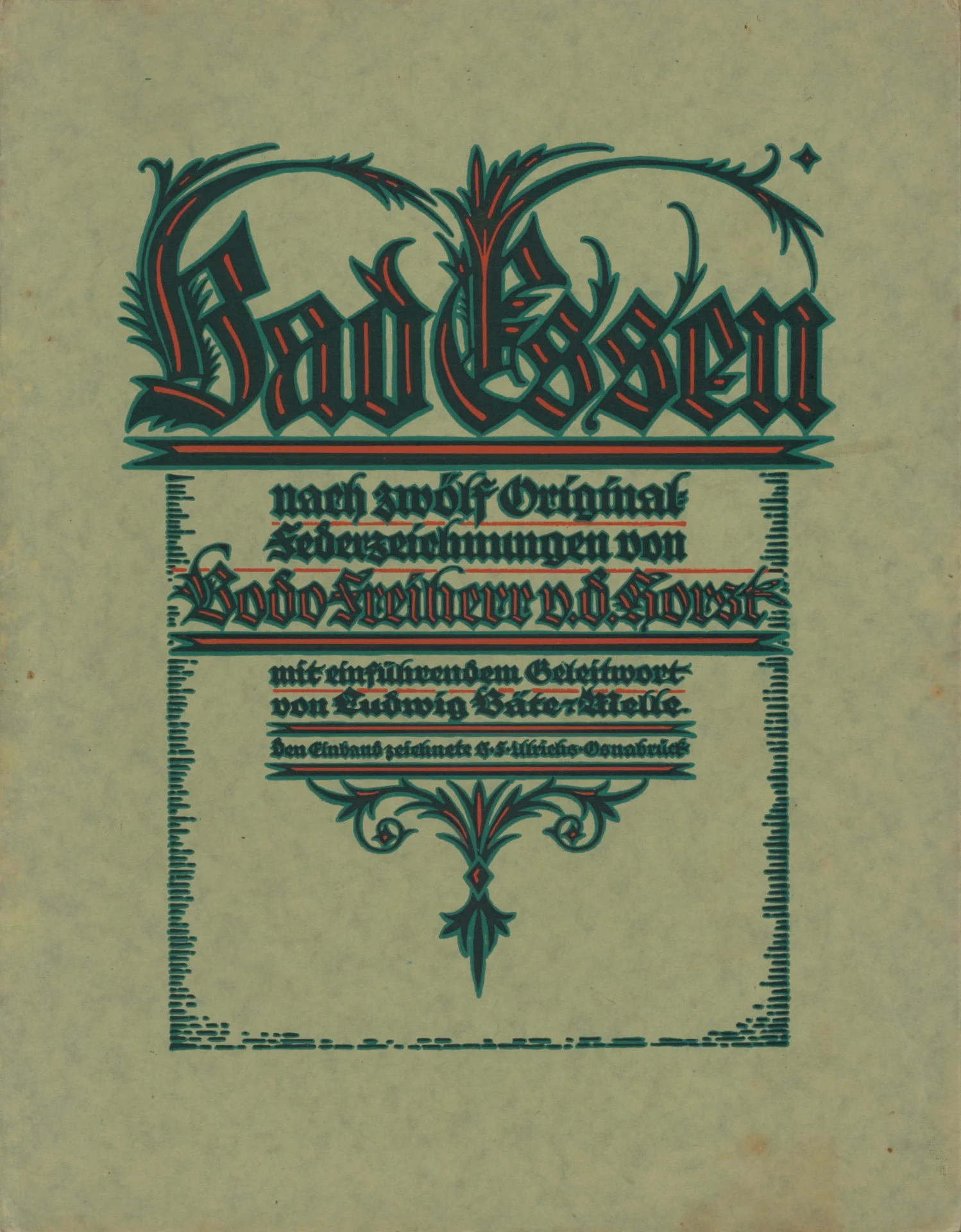 Federzeichnungen von Freiherr von der Horst - 0001  (Bild vergr&ouml;&szlig;ern)