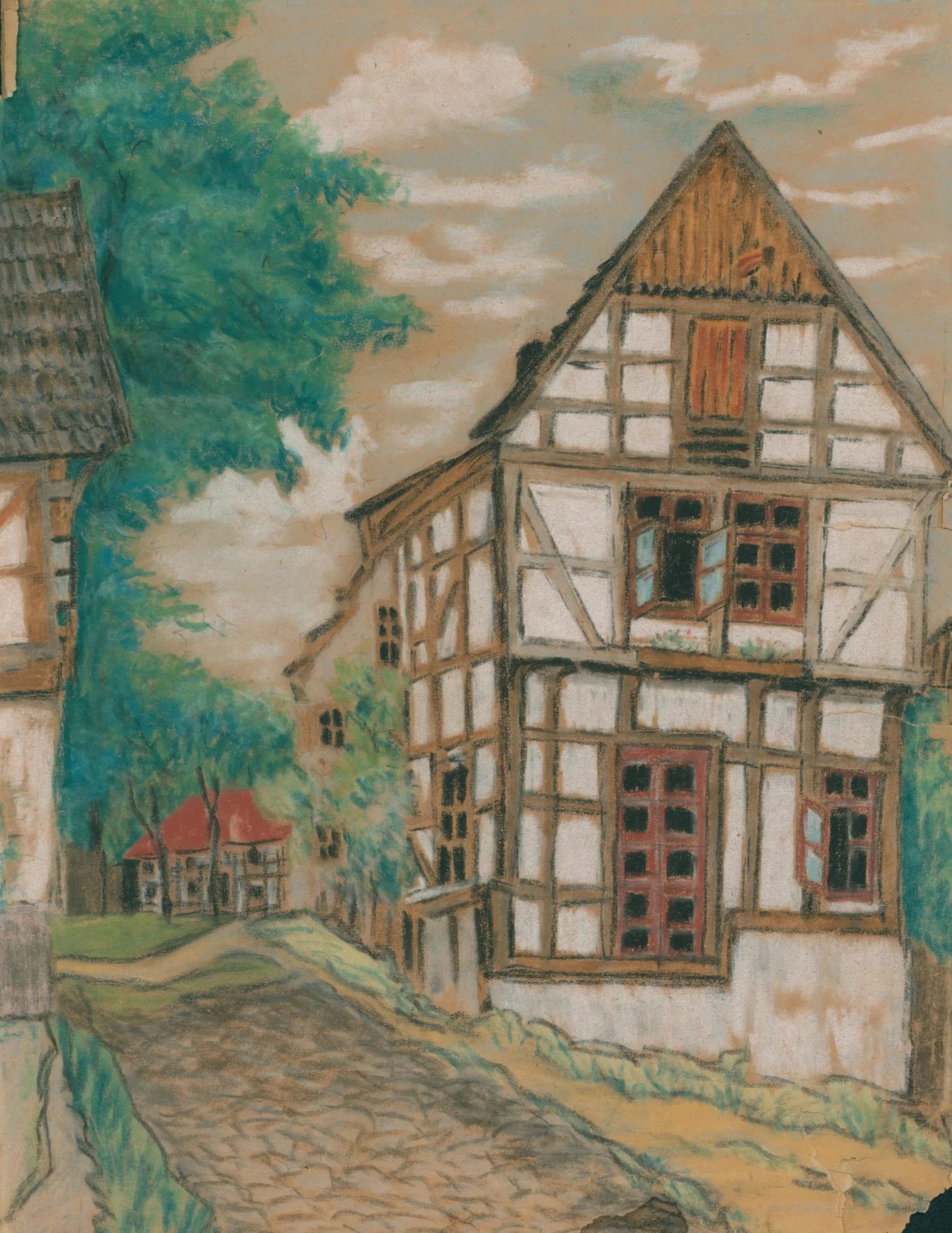 Federzeichnungen von Freiherr von der Horst - 0002  (Bild vergr&ouml;&szlig;ern)