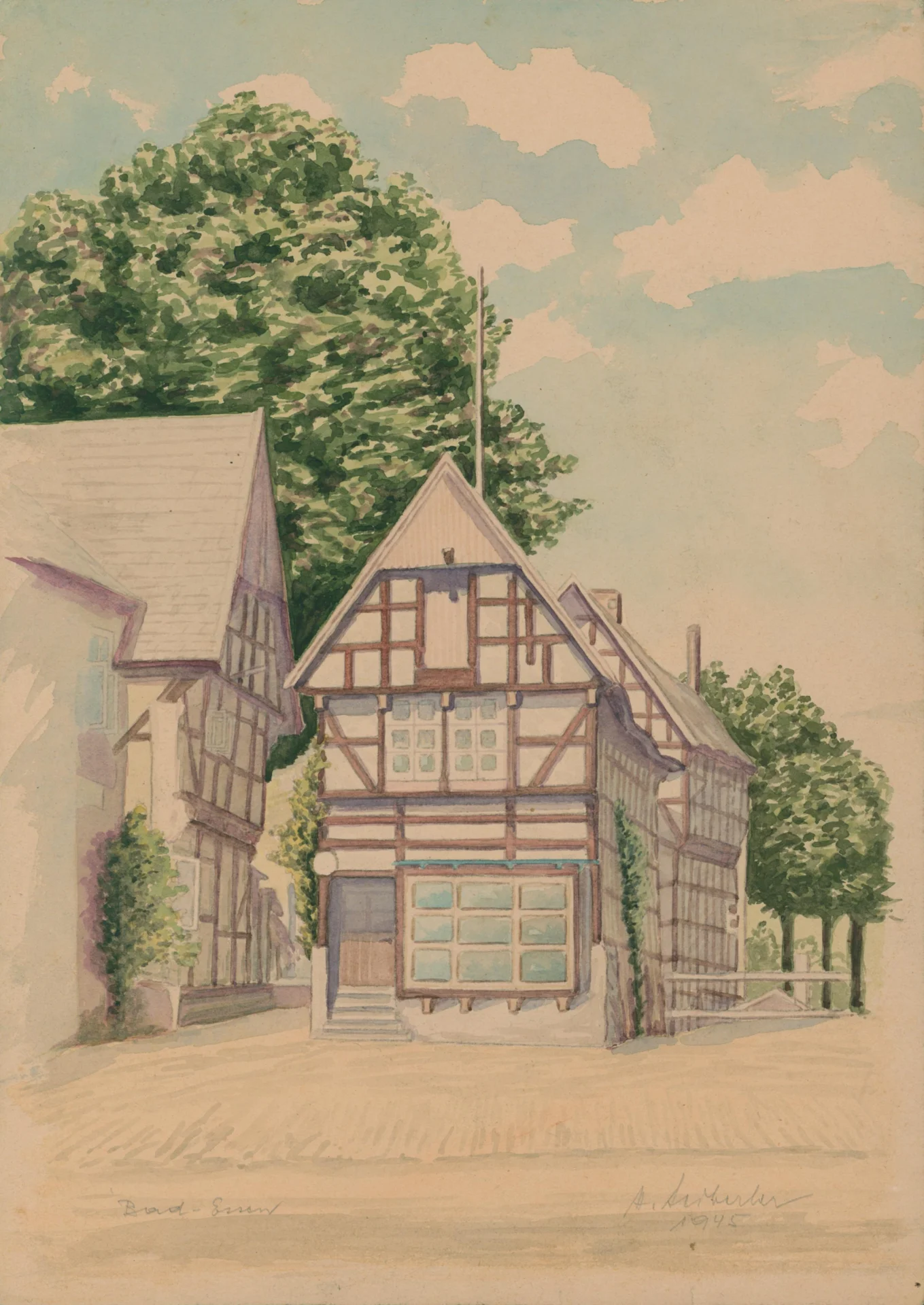 Federzeichnungen von Freiherr von der Horst - 0003  (Bild vergr&ouml;&szlig;ern)