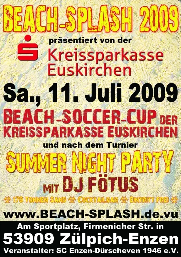 Flyer Beach Splash2  (Bild vergr&ouml;&szlig;ern)
