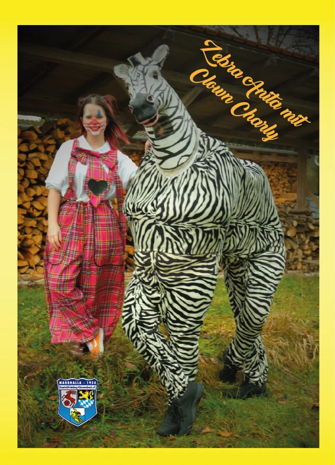 Bild: Clown Charly mit Zebra Anita