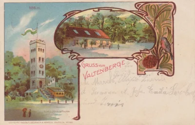 Vorschaubild: Valtenberg (Lith Kunst-Anstalt v Deubner & Scholze Bautzen ca 1900)