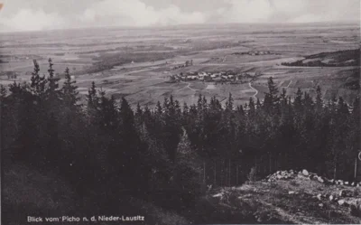 Vorschaubild: Blick vom Picho nach der Nieder-Lausitz (Verlag Fritz Matthias, Dresden, c... 1940)