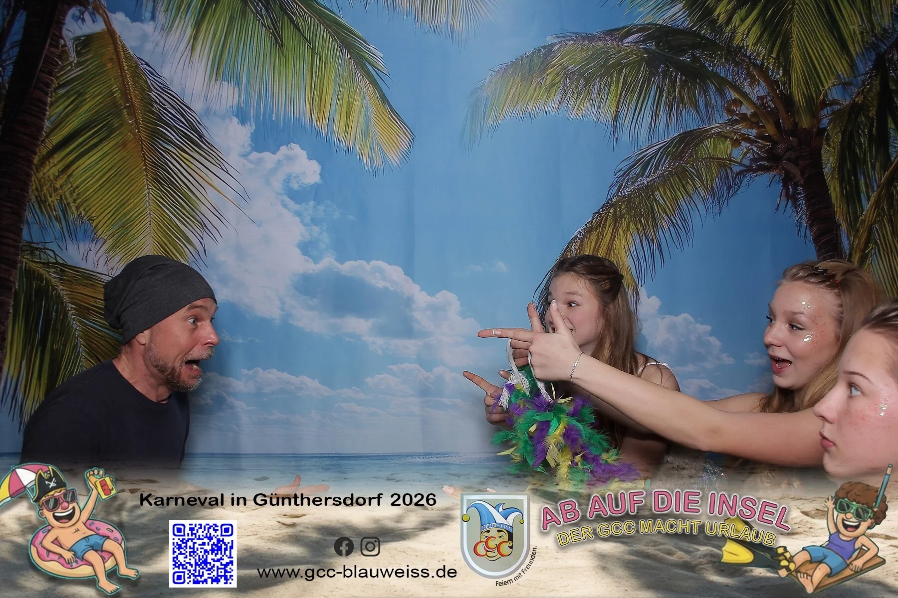 Foto der Galerie: Ab auf die Insel - Sonntagskarneval 8.2.26 Fotobox