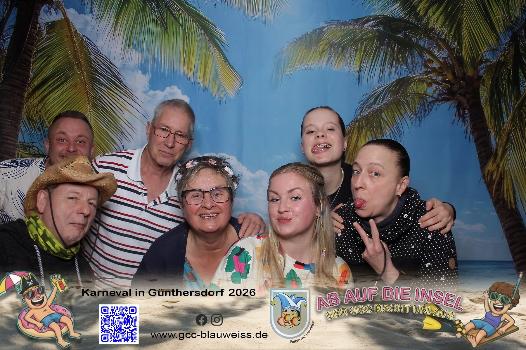 Foto der Galerie: Ab auf die Insel - Sonntagskarneval 8.2.26 Fotobox