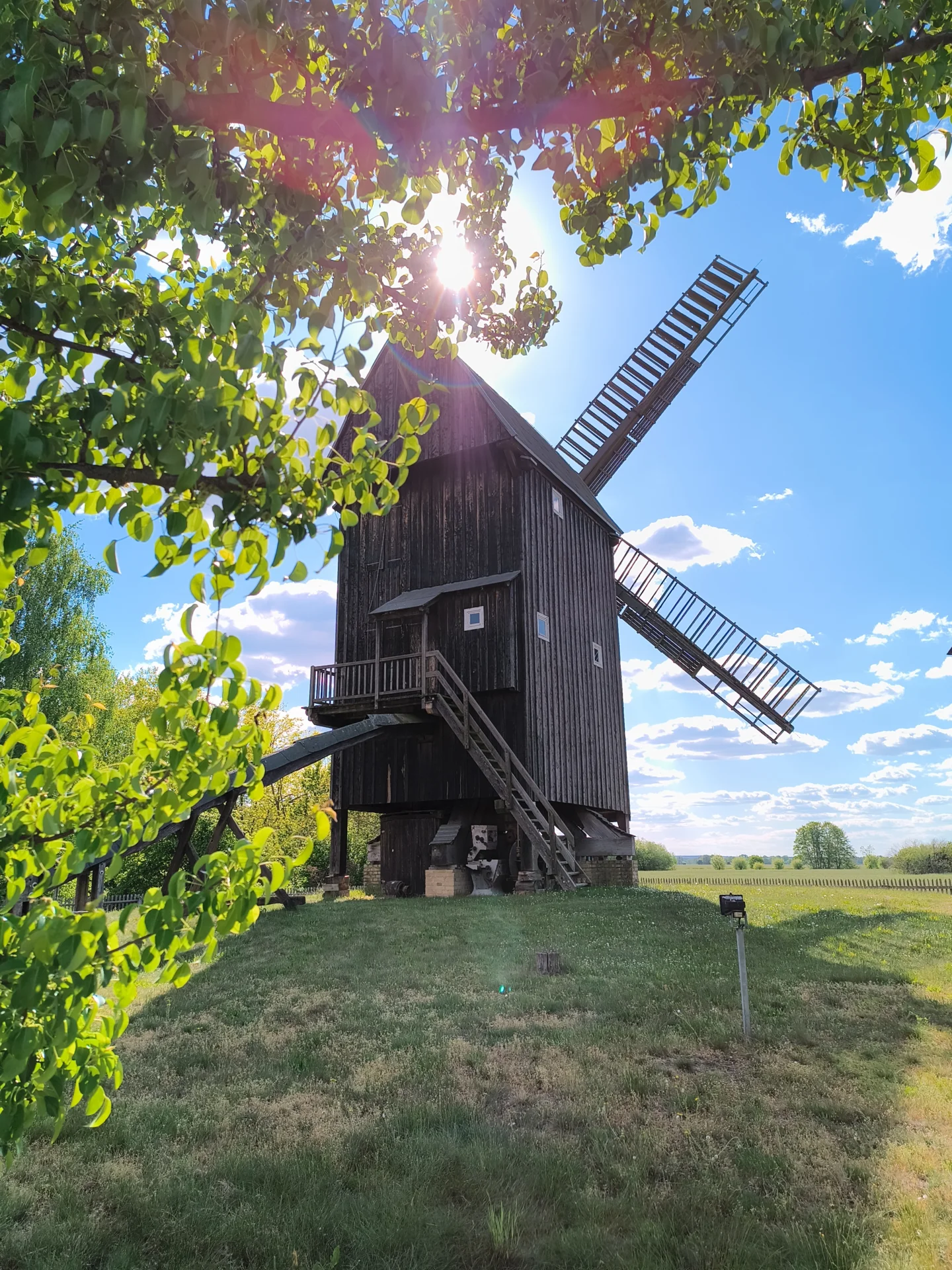 Bockwindm&uuml;hle R&uuml;ckseite mit Steert  (Bild vergr&ouml;&szlig;ern)