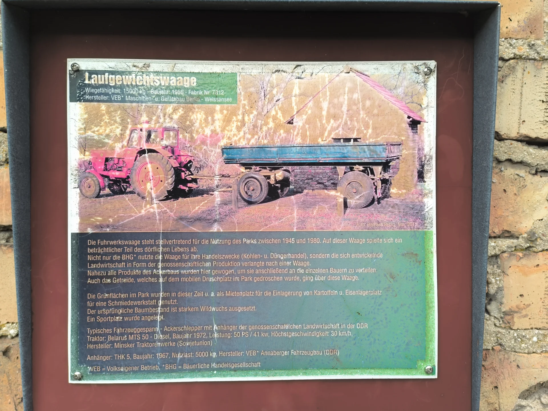 Infotafel Fuhrwerkswaage  (Bild vergr&ouml;&szlig;ern)