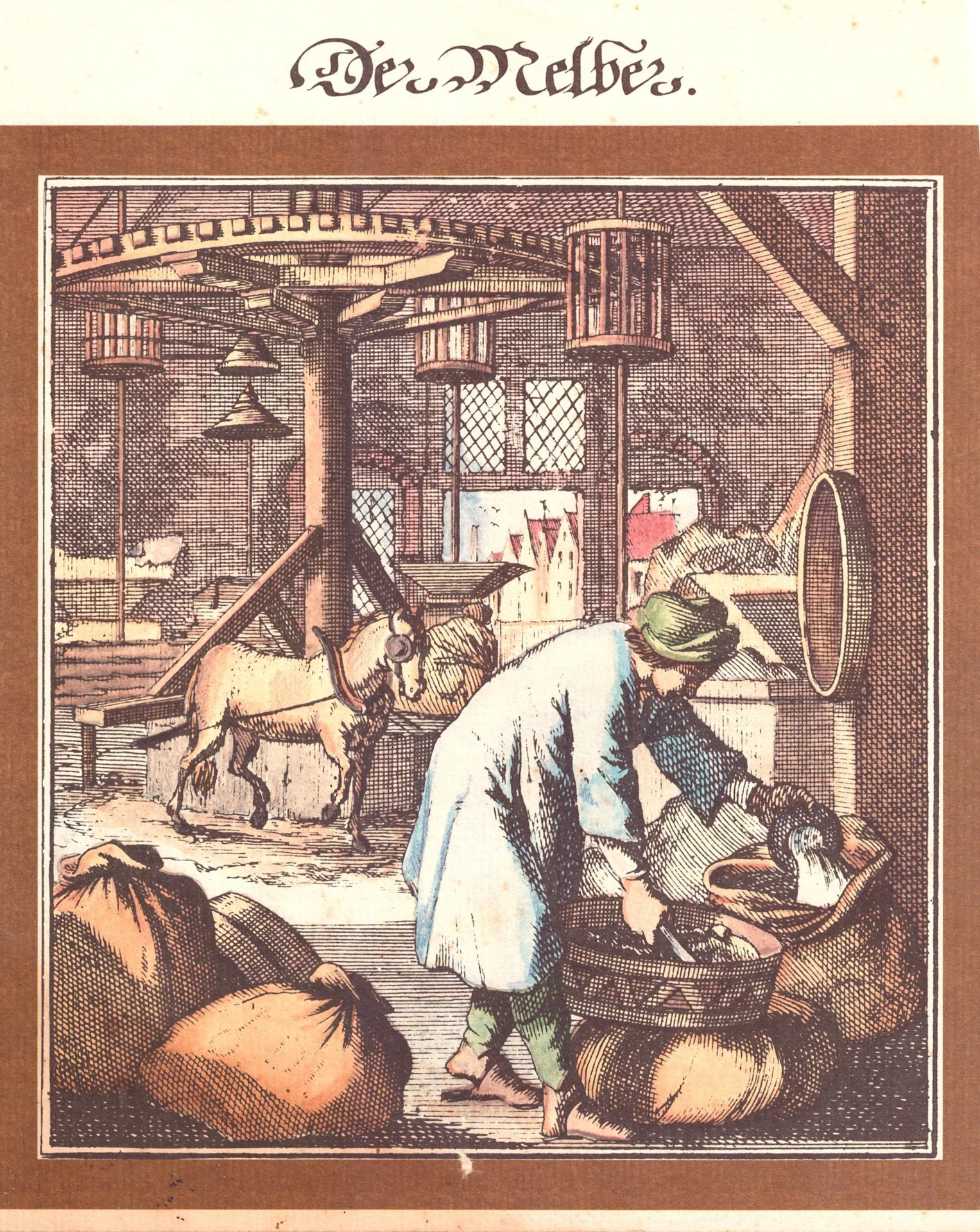 Der Melber ist ein historischer Berufsstand (Mehlh&auml;ndler) aus dem Mittelalter, der Mehl, Getreide und H&uuml;lsenfr&uuml;chte im Kleinen verkaufte .  (Bild vergr&ouml;&szlig;ern)