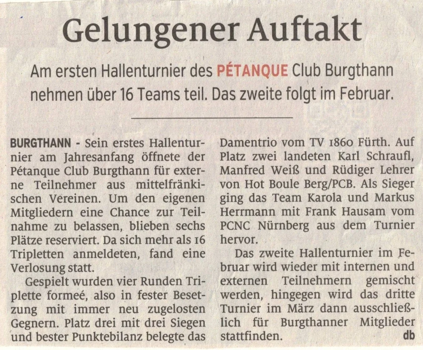 Gelungener Auftakt- Der Bote f&uuml;r N&uuml;rnberg Land  (Bild vergr&ouml;&szlig;ern)