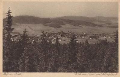 Vorschaubild: Blick von der Schurigbaude (ca. 1930, E. Wagner Söhne, Zittau)