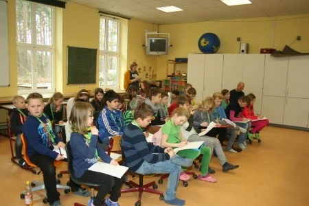 Foto der Galerie: Bericht der Klasse 4b von der Pressekonferenz mit Herrn Baxmann