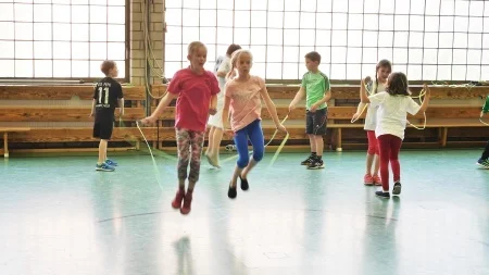 Foto der Galerie: Skipping Hearts mit den Klassen 3a und 3b am 12.4.2016