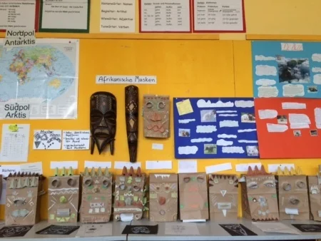 Foto der Galerie: Kunsteinheit „Afrikanische Masken“ in der 3b