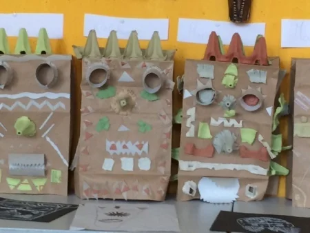 Foto der Galerie: Kunsteinheit „Afrikanische Masken“ in der 3b