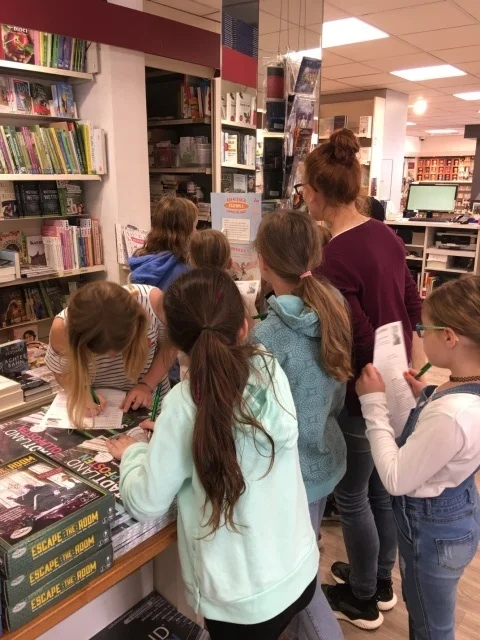 Foto der Galerie: Welttag des Buches – Am 23.05.19 besucht die Klasse 4 die Buchhandlung Freyraum in Burgdorf