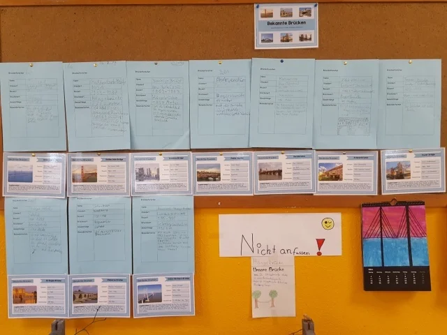 Zur Galerie: Projekt Brücken 2019 in den Klassen 3a und 3b