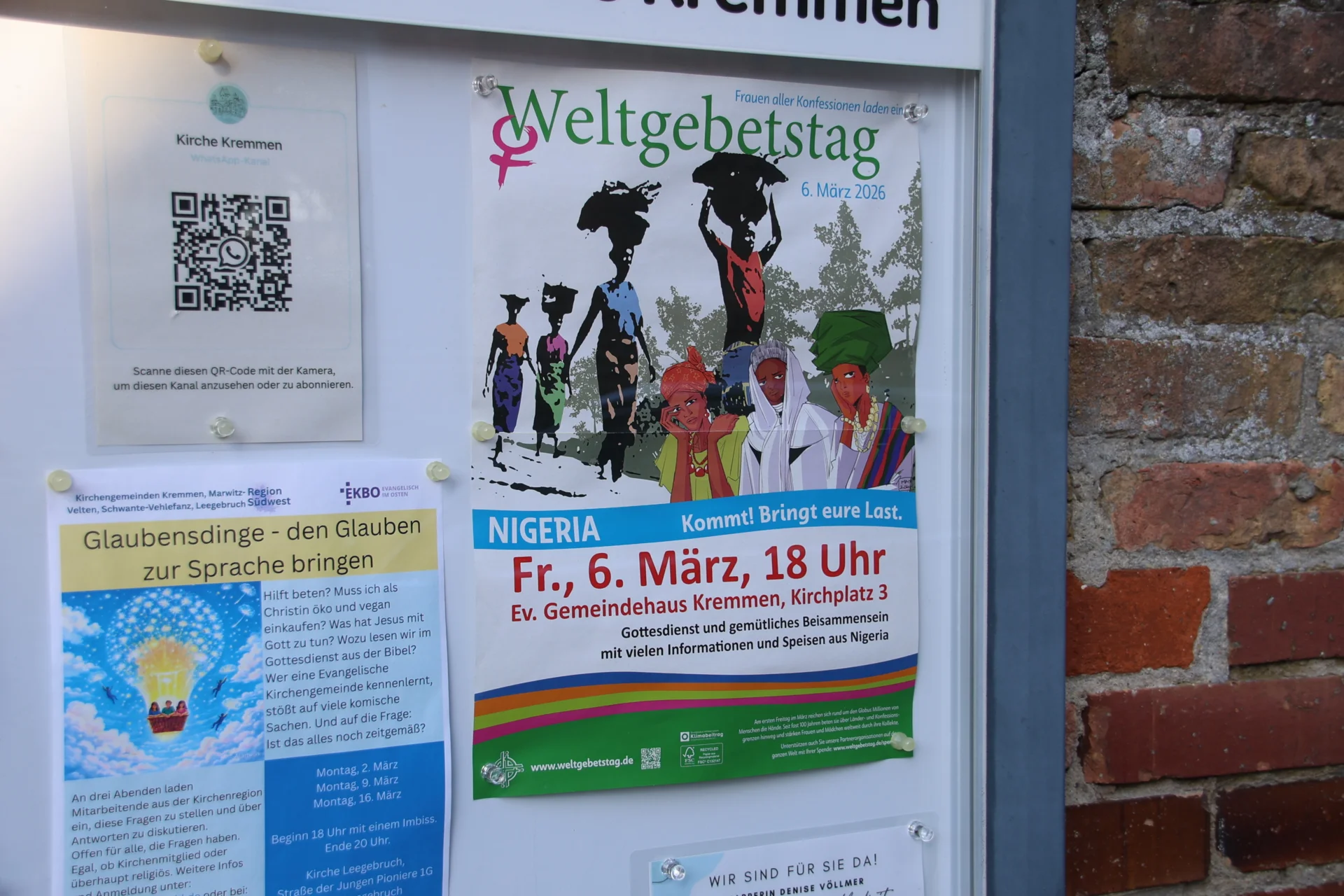 Foto der Galerie: Weltgebetstag am 06.03.2026 in Kremmen