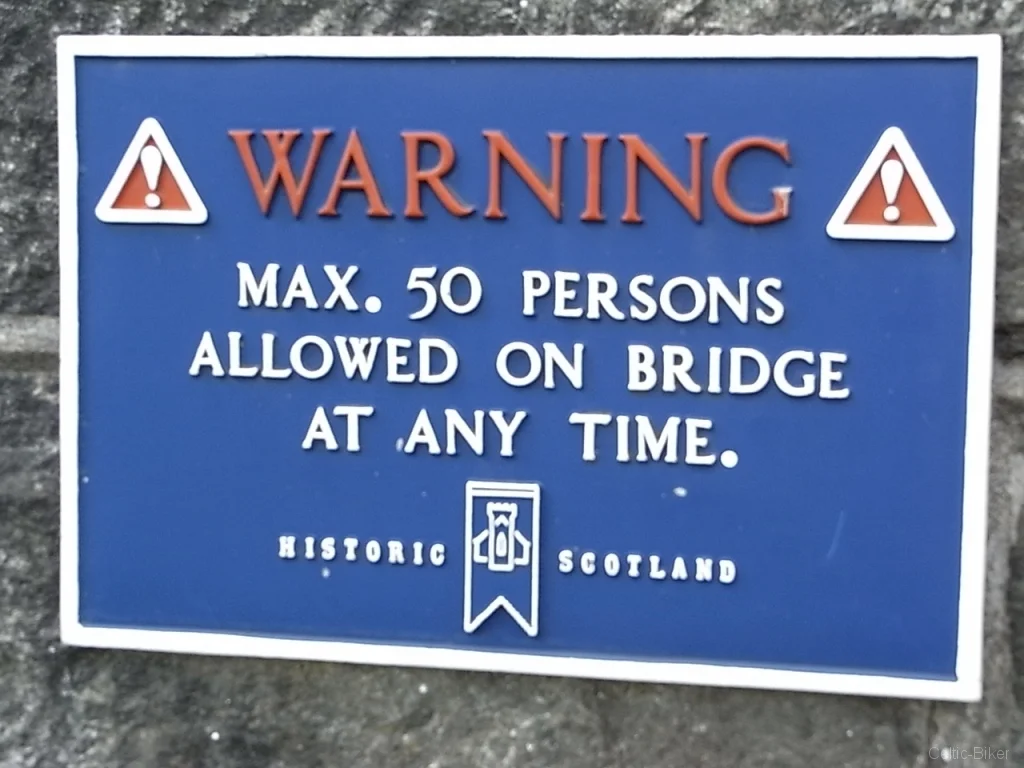 Bild: Bridge of Oich - highest load