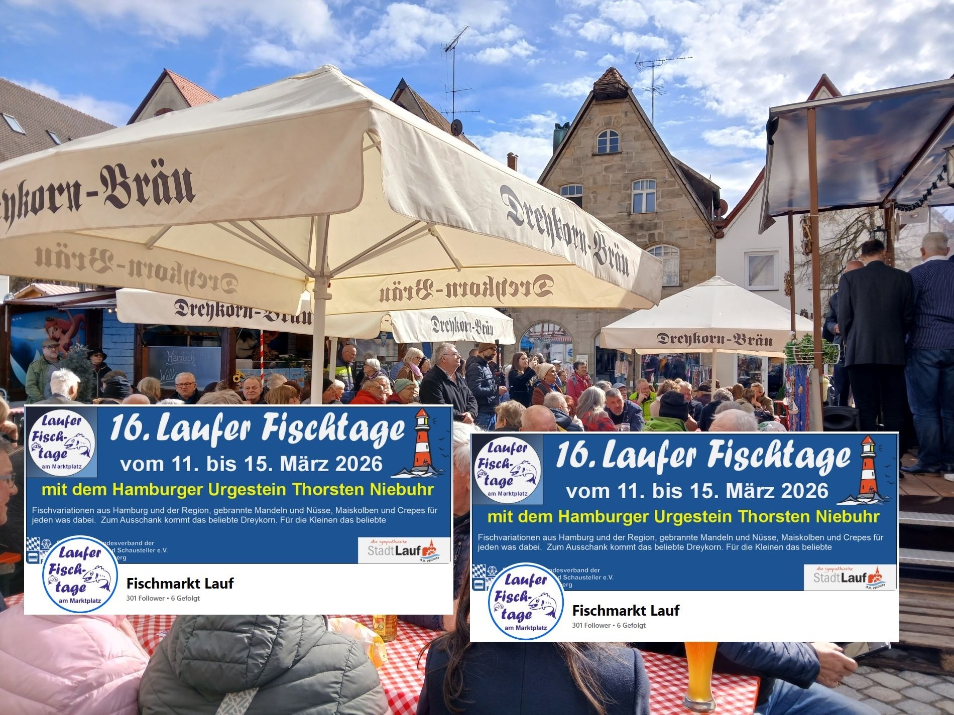 Bild: Publikum ist auch da, hoffentlich nicht nur wegen des Freibiers!