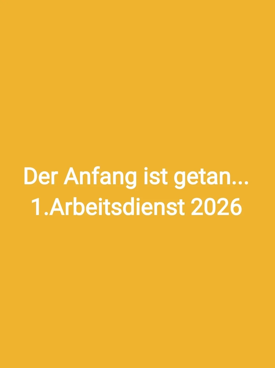 Foto der Galerie: 1.Arbeitsdienst 2026