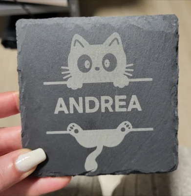 Vorschaubild: Untersetzer 10x10cm Andrea Katze
