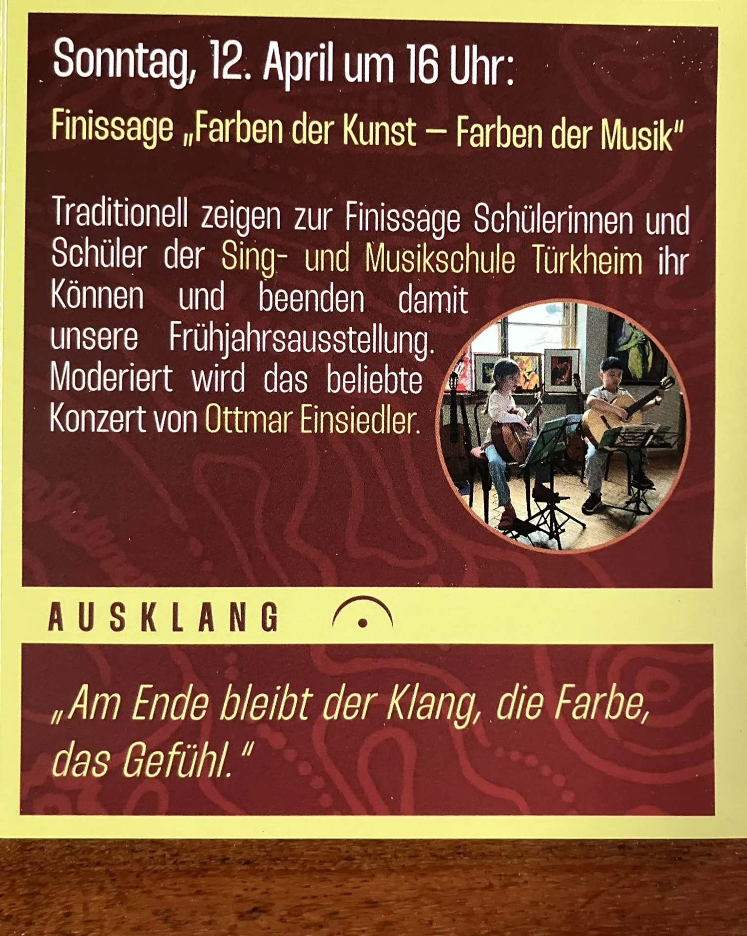 Foto der Galerie: Finissage Türkheim 2026