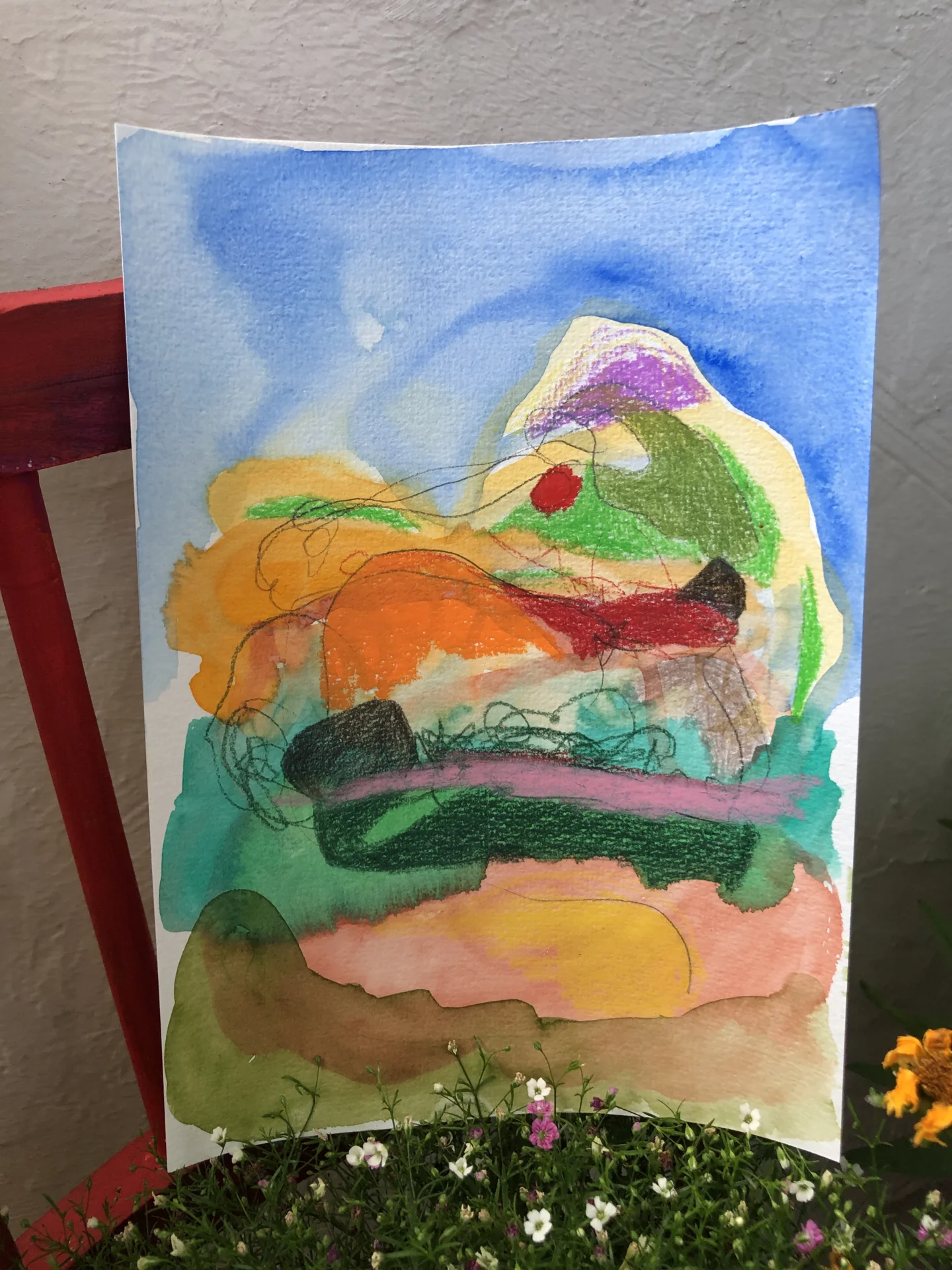 Skizze mit Aquarell 2025  (Bild vergr&ouml;&szlig;ern)