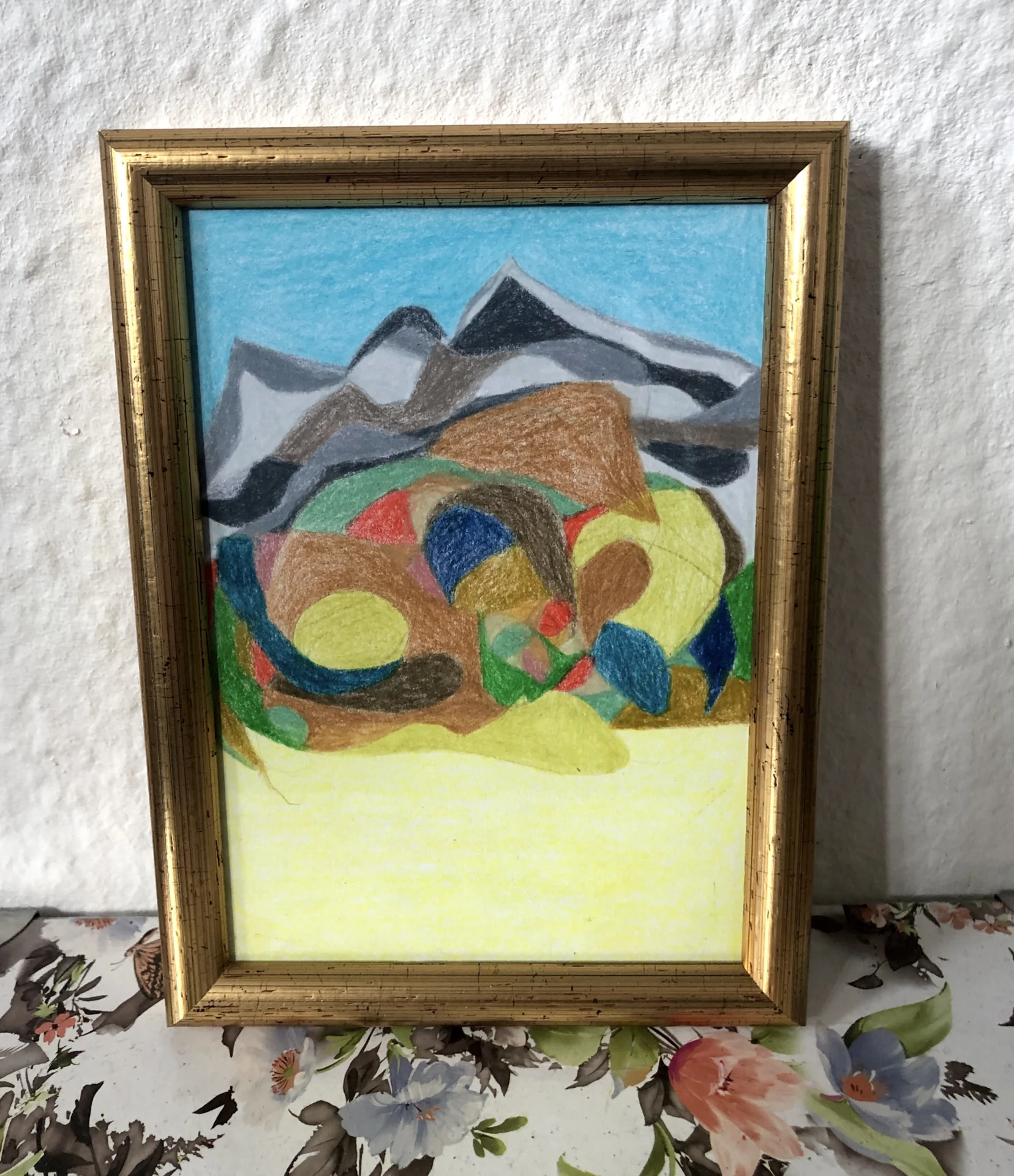 series (2025) Buntstift auf Papier, ca  DinA6 No 11  (Bild vergr&ouml;&szlig;ern)