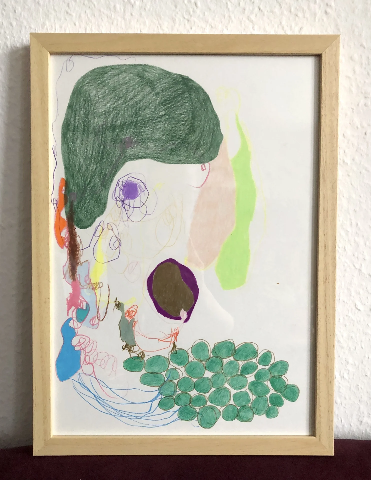Abstrakte Zeichnung (2023) Buntstift auf Papier, DinA3 No 2  (Bild vergr&ouml;&szlig;ern)