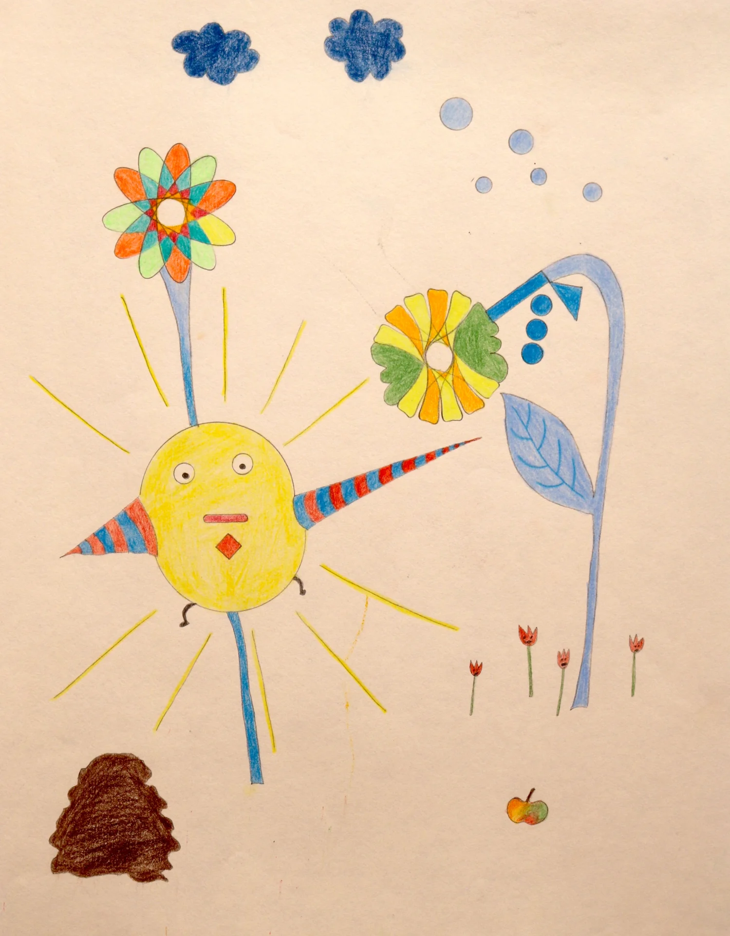 Skizze (2012) Bunstift und Bleistift auf Papier ca  30x40cm  (Bild vergr&ouml;&szlig;ern)