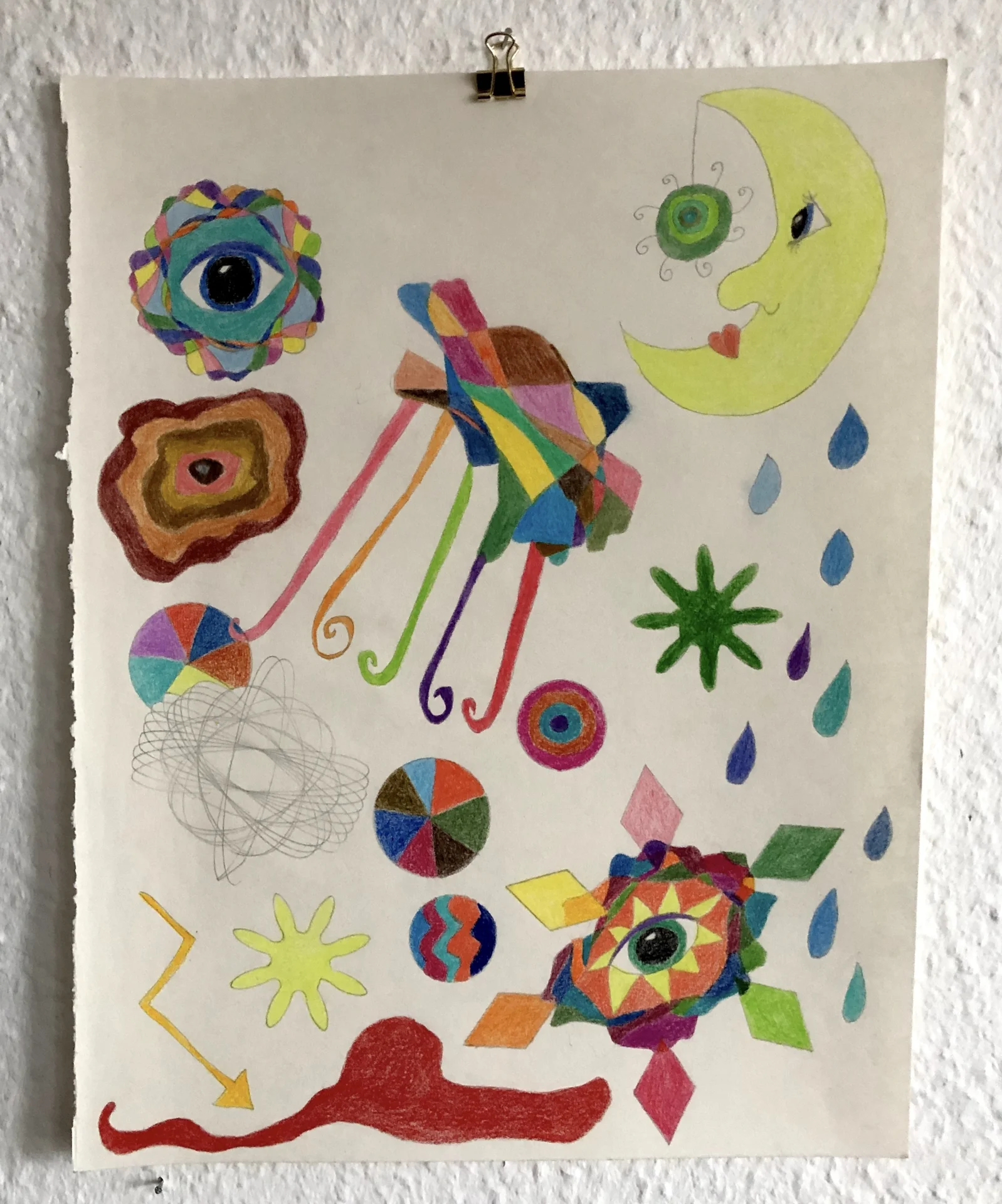 Skizze (2013) Buntstift und Bleistift auf Papier, ca  30x40cm  (Bild vergr&ouml;&szlig;ern)
