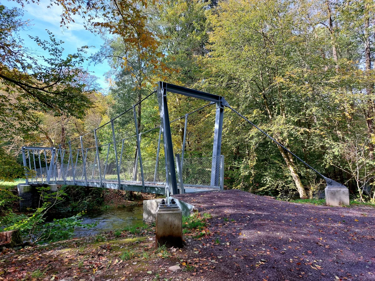 Mini-H&auml;ngeseilbr&uuml;cke  (Bild vergr&ouml;&szlig;ern)
