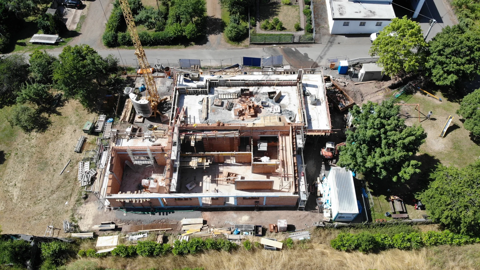 Bild: Mauer- und Ringankerarbeiten 03.07.2026