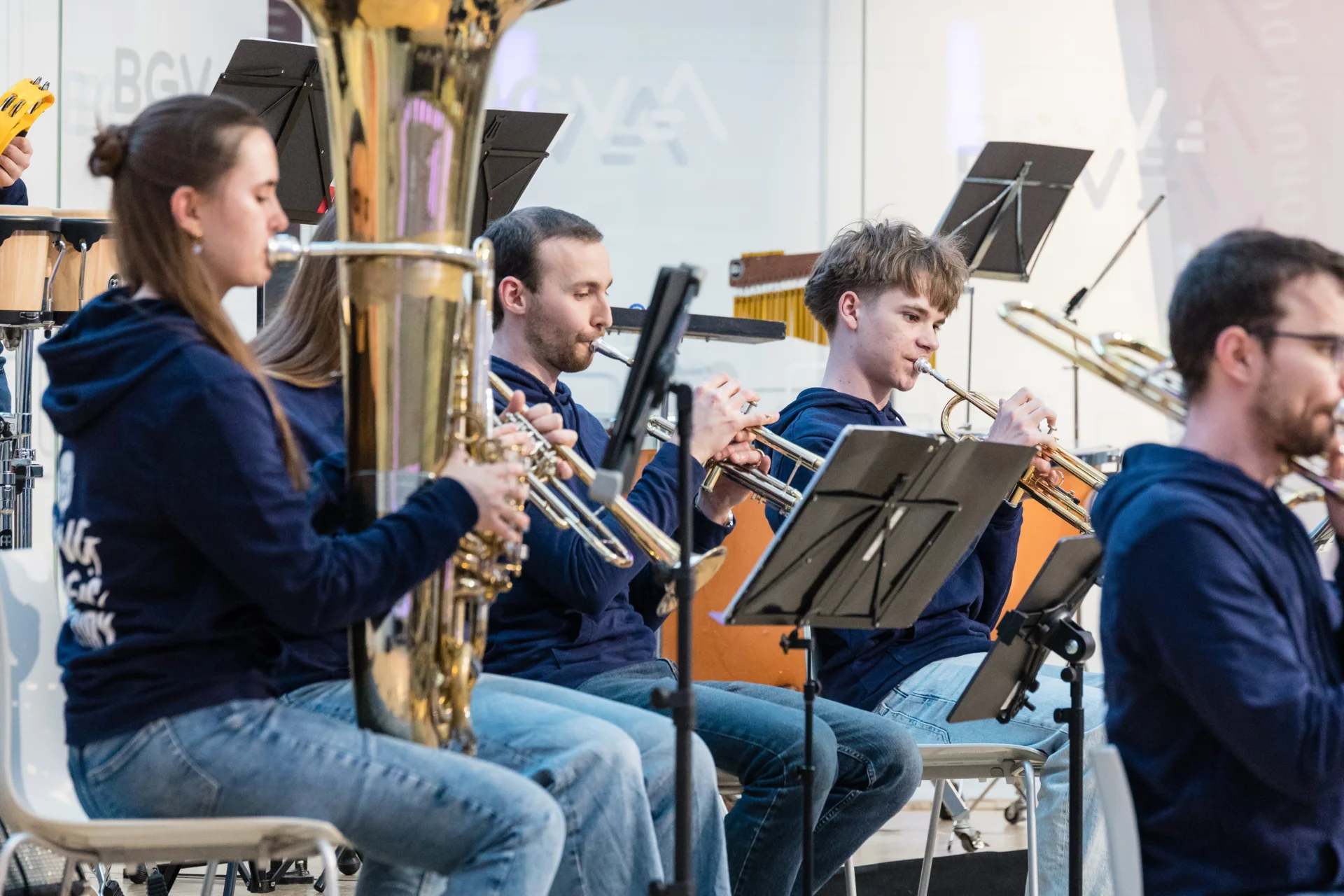 Bild: YMF beim Konzert im BGV Lichthof