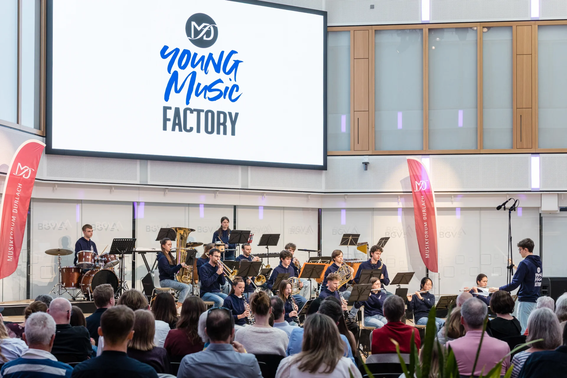 Bild: YMF beim Konzert im BGV Lichthof