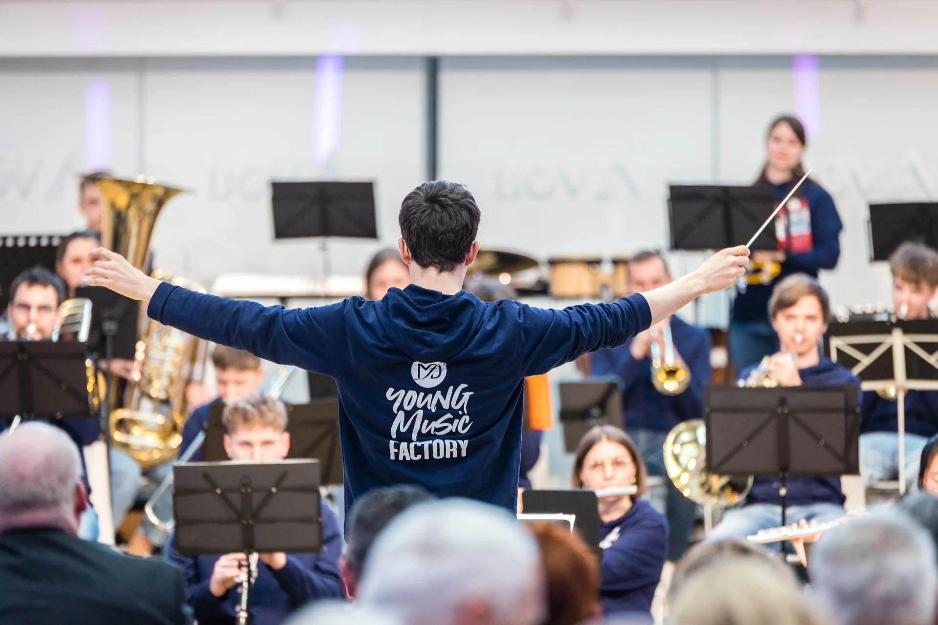 Bild: YMF beim Konzert im BGV Lichthof