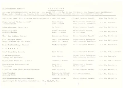 Vorschaubild: 1981 Programm Frühjahrskonzert