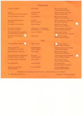 Vorschaubild: 1982 Frühjahrskonzert Programm