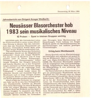 Vorschaubild: 1984 AZ Jahresbericht 1983