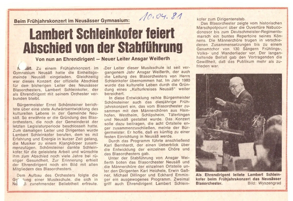Bild: 1981 AZ Konzertkritik