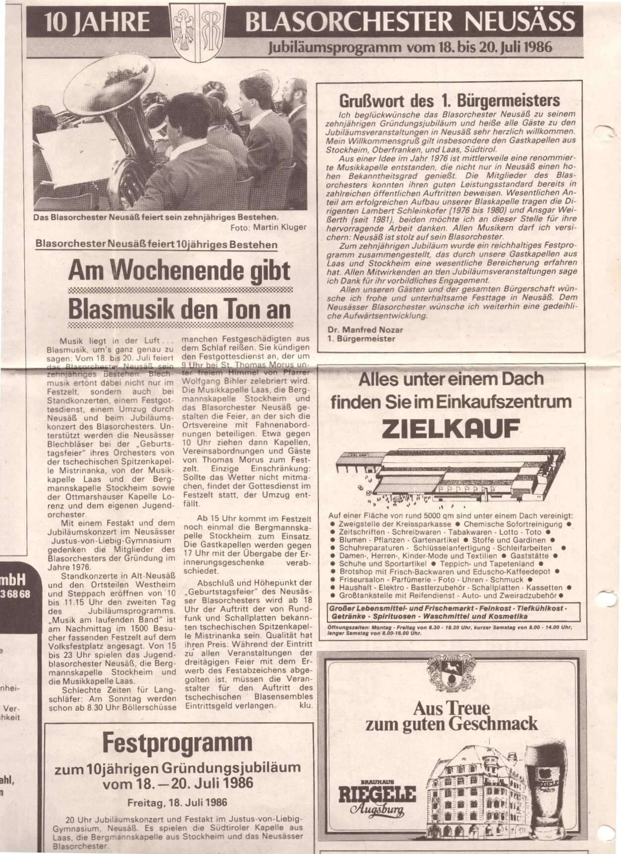 Bild: 1986 AZ Festprogramm1