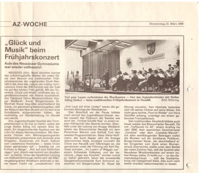 Vorschaubild: 1988 AZ Kritik Frühjahrskonzert