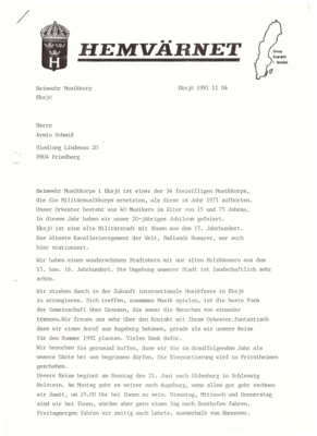 Vorschaubild: 1991 Kontaktaufnahme Eksjö1
