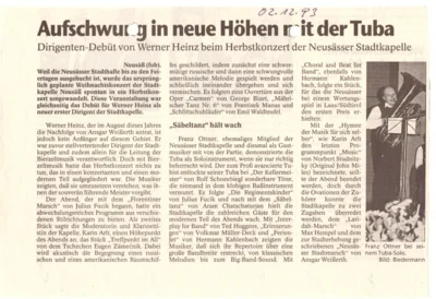 Vorschaubild: 1993 AZ Kritik Herbstkonzert