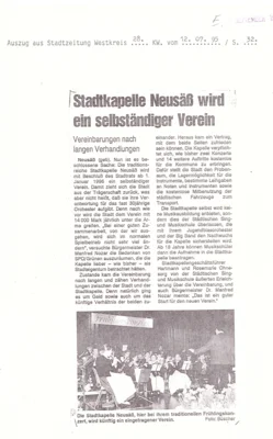 Vorschaubild: 1995 Stadtzeitung Vereinsgründung
