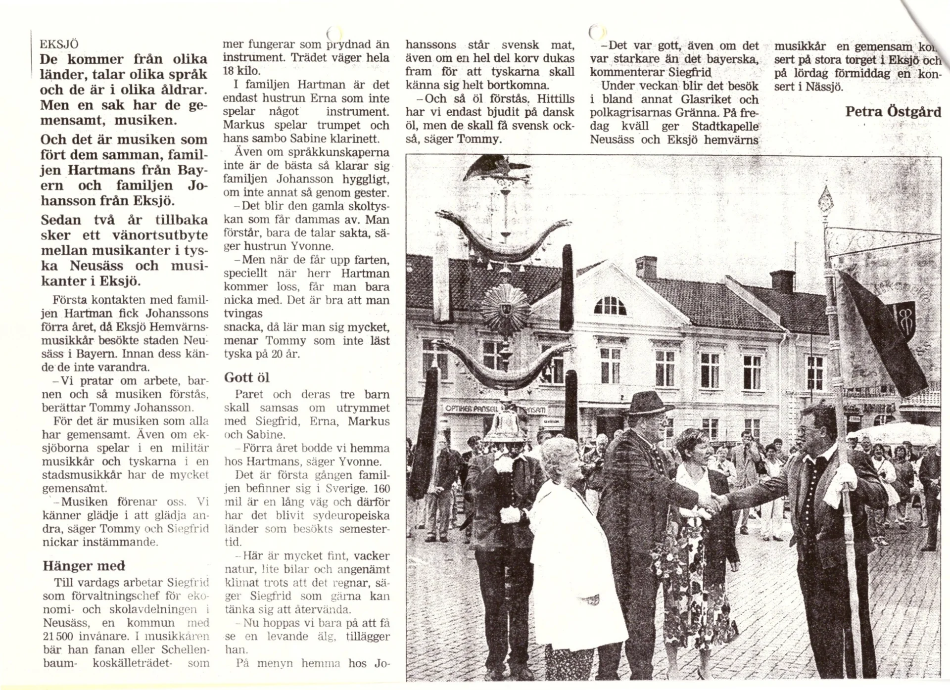 Bild: 1993 Bericht Zeitung Eksjö3