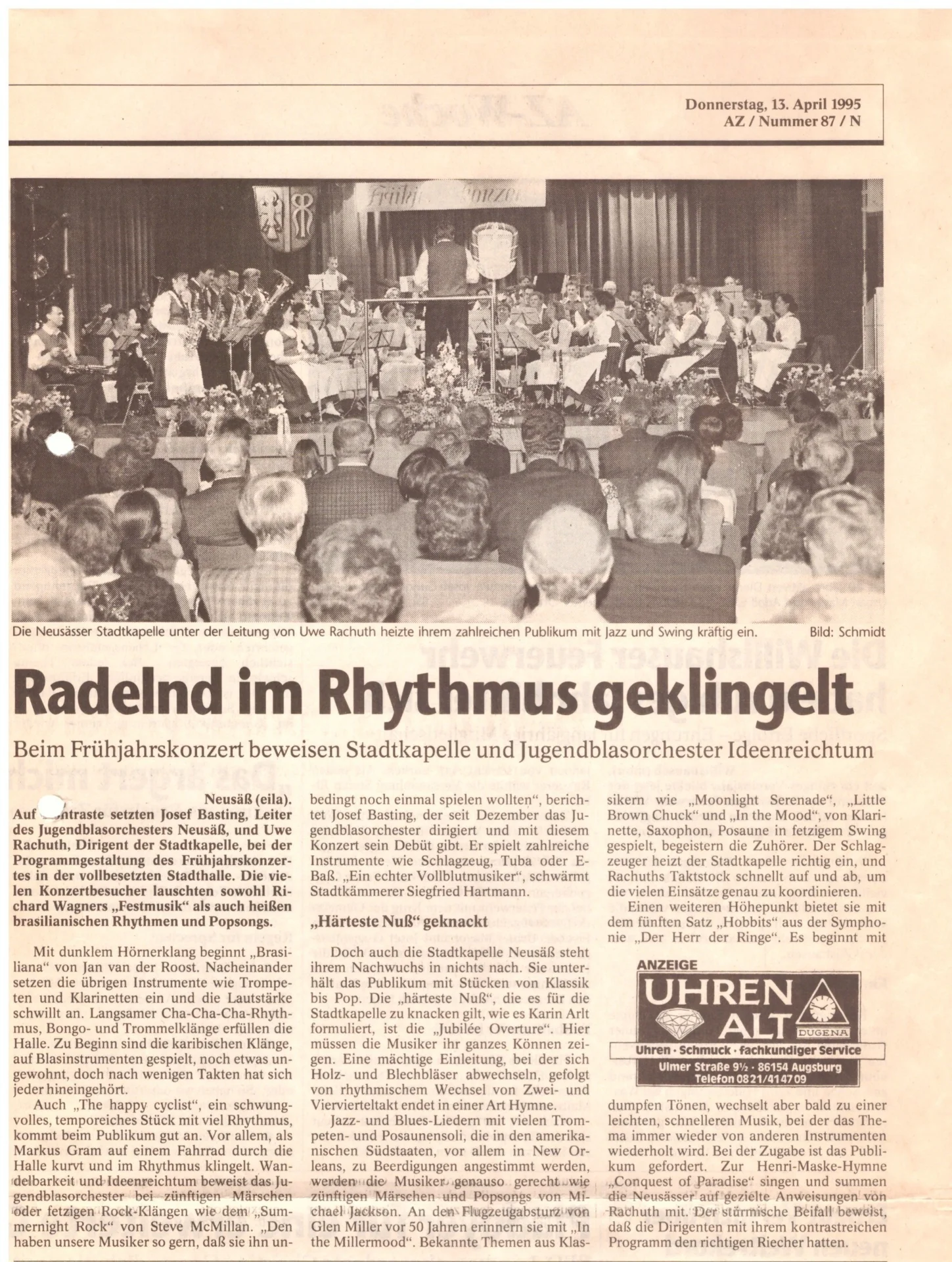 Bild: 1995 AZ Kritik Frühjahrskonzert