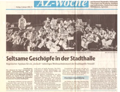 Vorschaubild: 1997 AZ Kritik Weihnachtskonzert